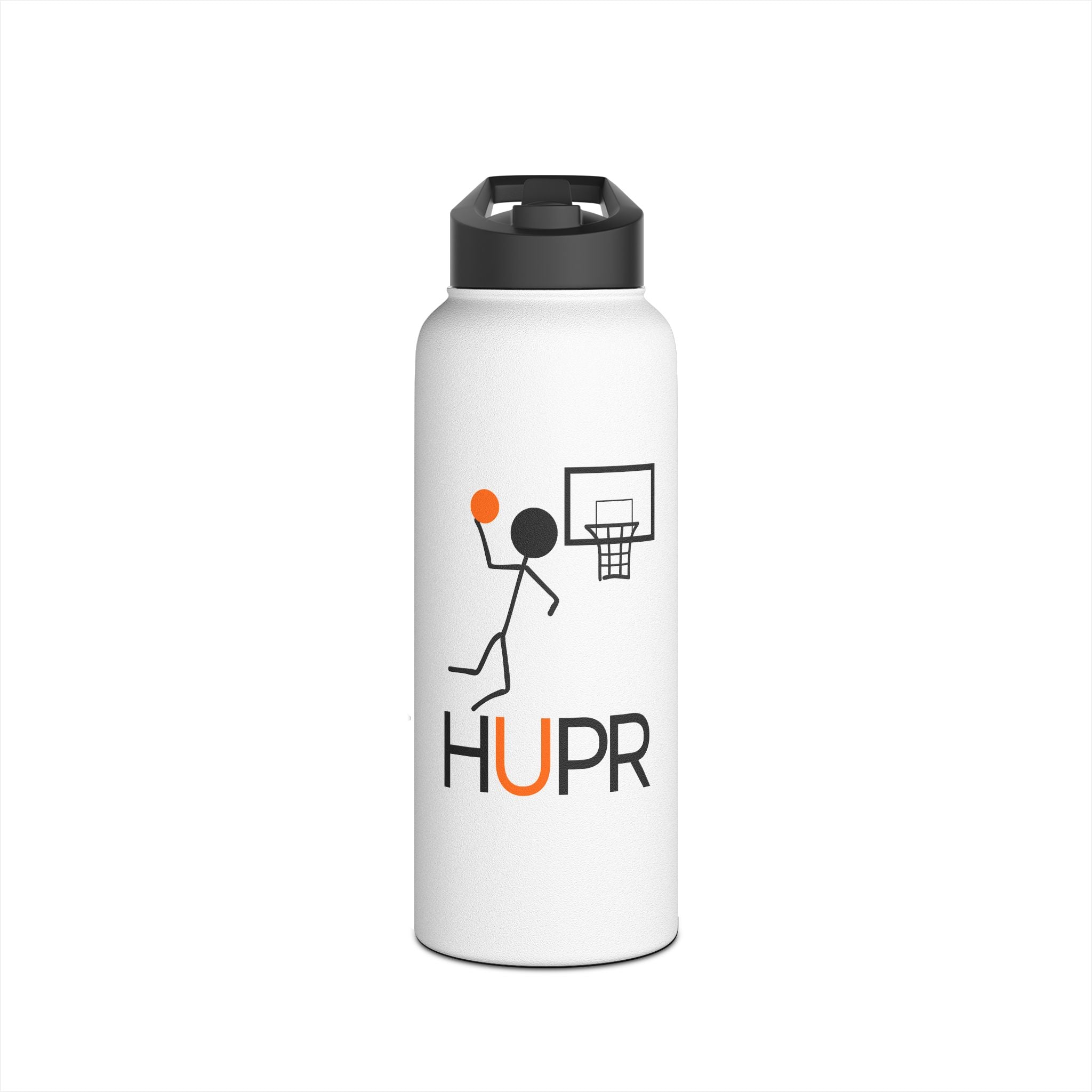 HUPr Basketball Stainless Steel Water Bottle — Dunk Logo Sports Bottle