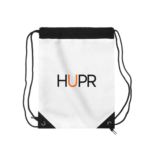 Basketball Stick Figure Drawstring Bag — HUPR Logo Sports Gym Sack