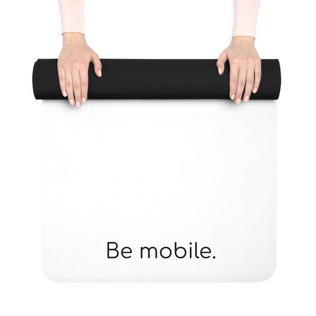 Rubber Yoga Mat — 'Play Hard. Be Mobile.' HUPR Fitness Mat