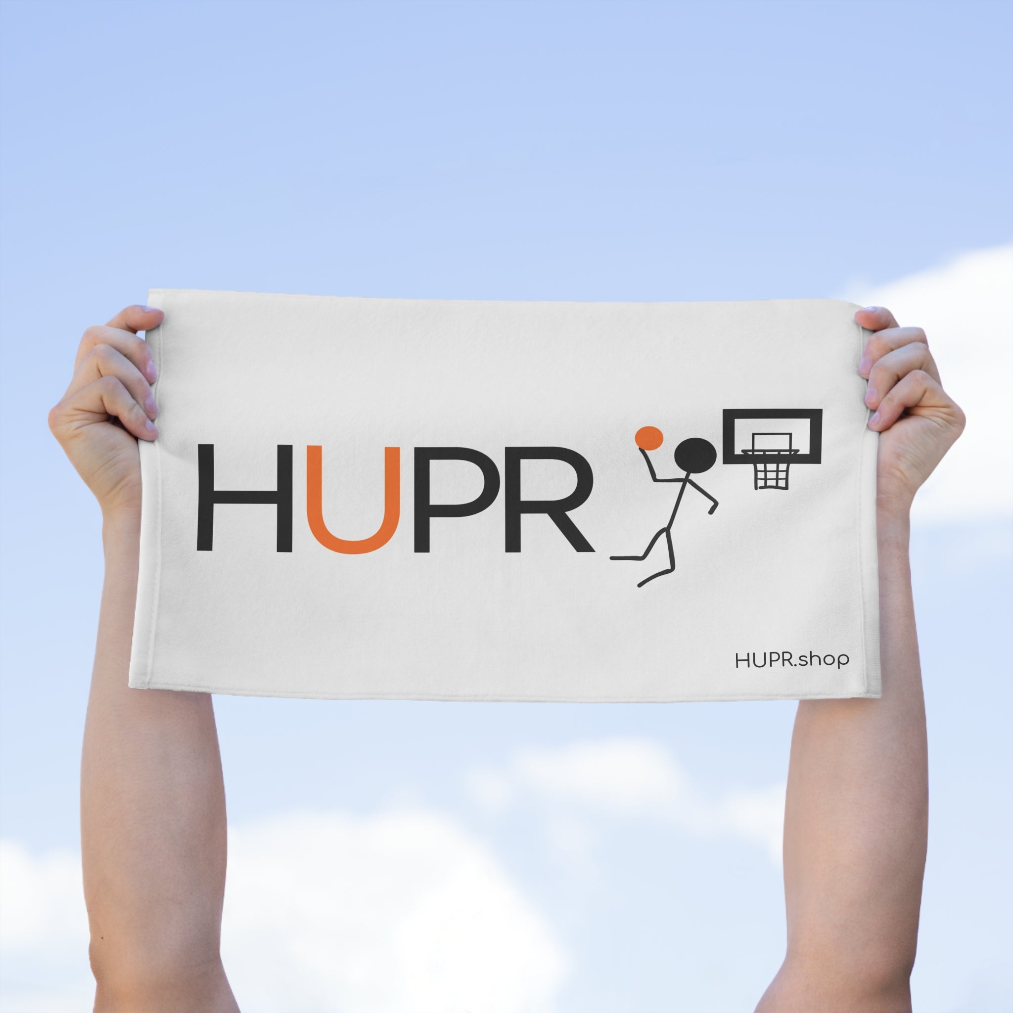 HUPR Basketball Rally Towel - 11x18 Game Day or Gym Towel