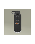 HUPR Basketball Logo 32oz Insulated Water Bottle - Black