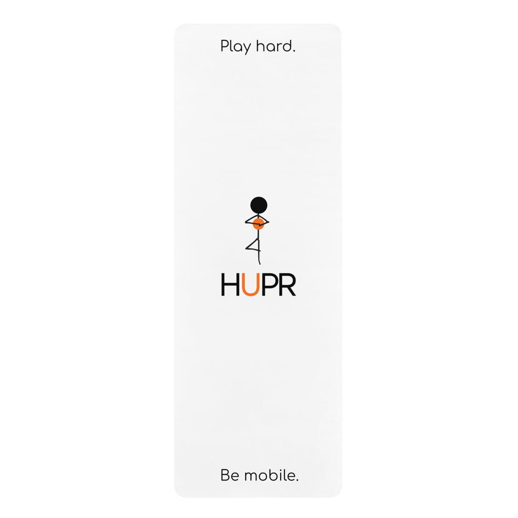 Rubber Yoga Mat — 'Play Hard. Be Mobile.' HUPR Fitness Mat