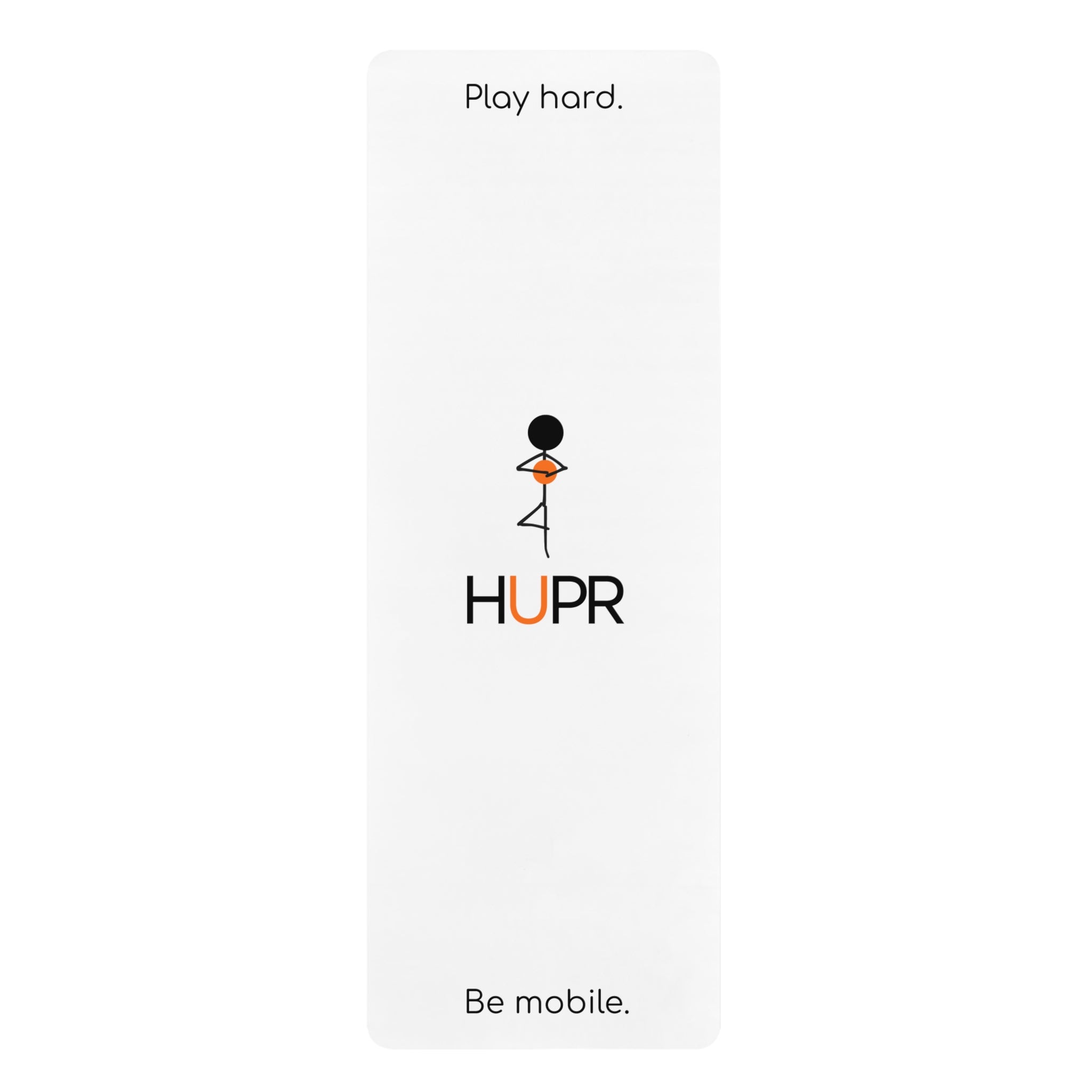 Rubber Yoga Mat — 'Play Hard. Be Mobile.' HUPR Fitness Mat